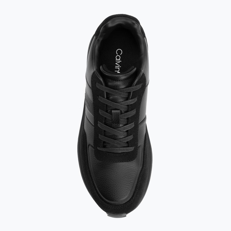 Încălțăminte pentru bărbați Calvin Klein HM0HM02033 City Runner Laceup Tape Leather triple black 5