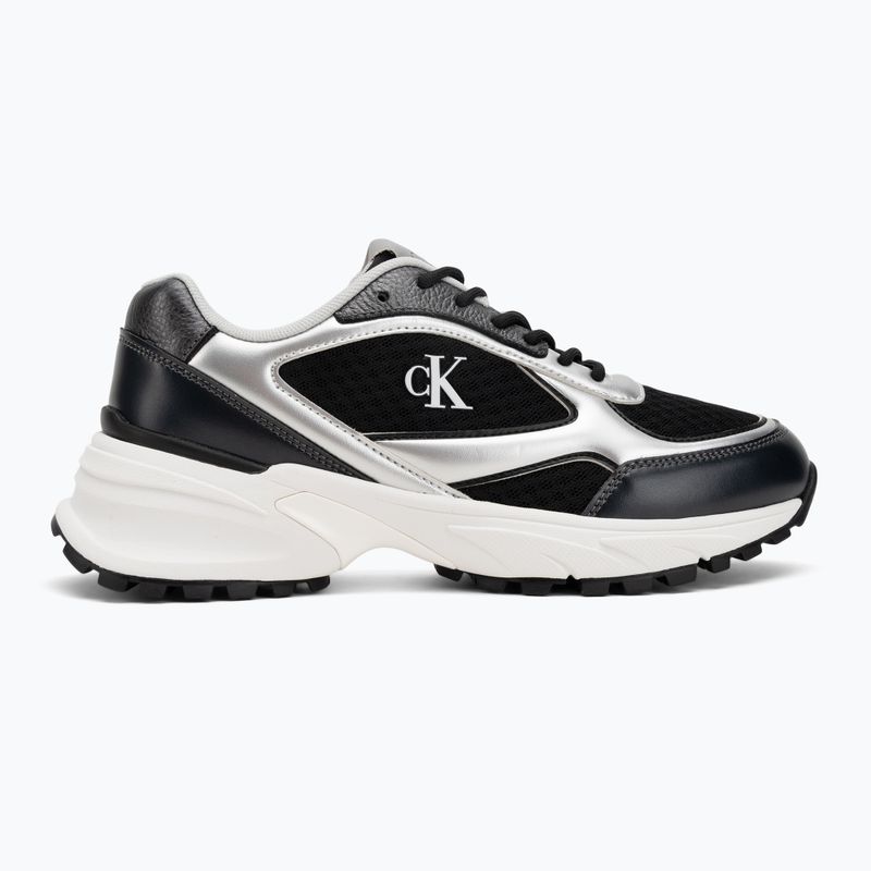 Încălțăminte pentru femei Calvin Klein YW0YW02063 Hike Runner Lace Up Mesh Mix black/silver 2