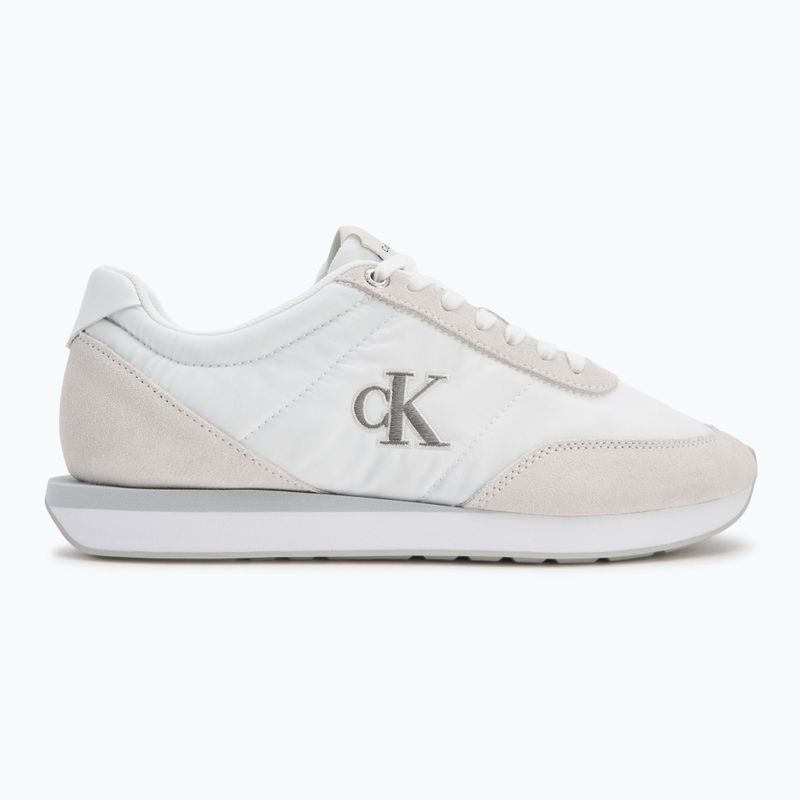 Încălțăminte pentru bărbați Calvin Klein YM0YM01361 Retro Runner Ess Mix Mat triple bright white 2