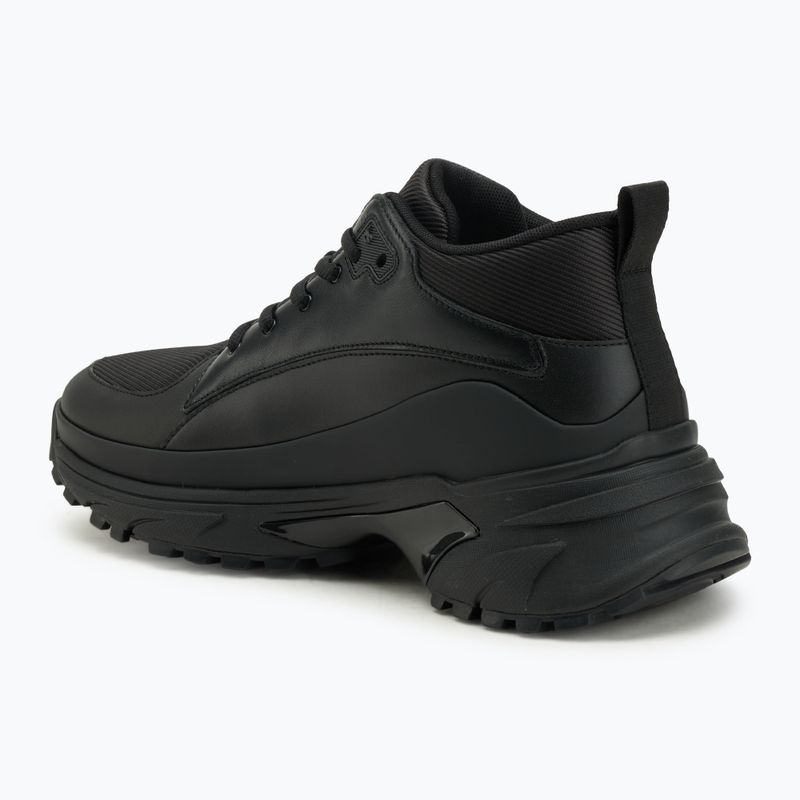 Încălțăminte pentru bărbați Calvin Klein YM0YM01418 Hike Runner Mid Laceup Tech Mix triple black 3