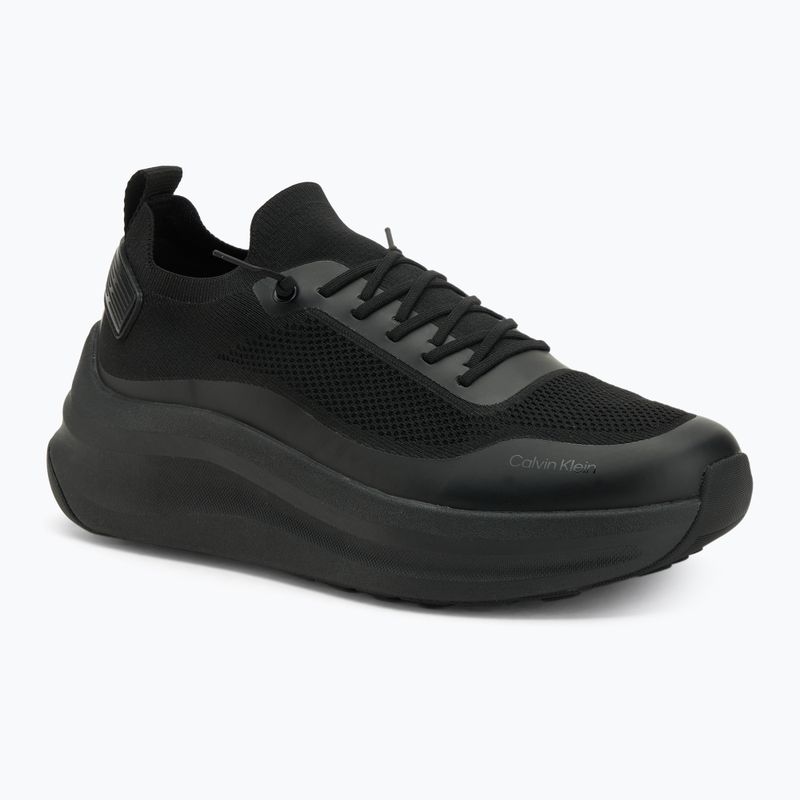 Încălțăminte pentru bărbați Calvin Klein YM0YM01457 Chunky Runner Lace Up Sock Knit triple black