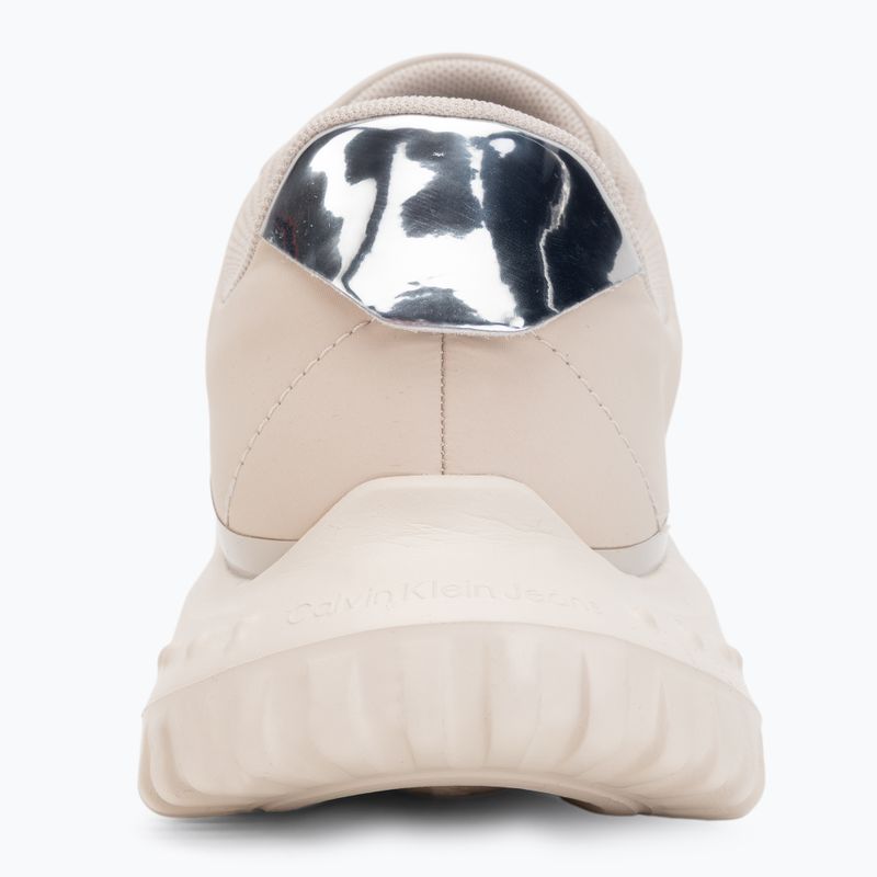 Încălțăminte pentru femei Calvin Klein YW0YW02016 Eva Runner Lace Up Mat Mix 0GN stony beige/turtle dove/silver 6