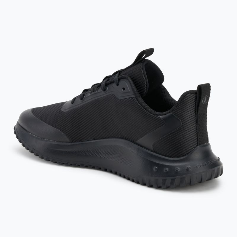 Încălțăminte pentru bărbați Calvin Klein YM0YM01442 Eva Runner Lace Up Mat Mix 0GJ triple black 3