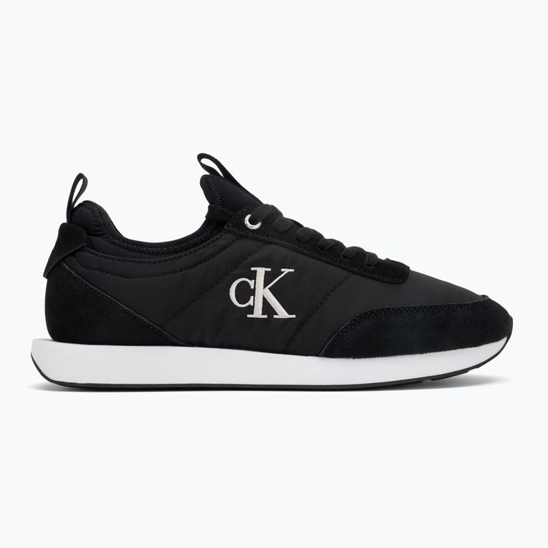 Încălțăminte pentru bărbați Calvin Klein YM0YM01414 Retro Runner Sock Laceup Mix Mat ck black 2