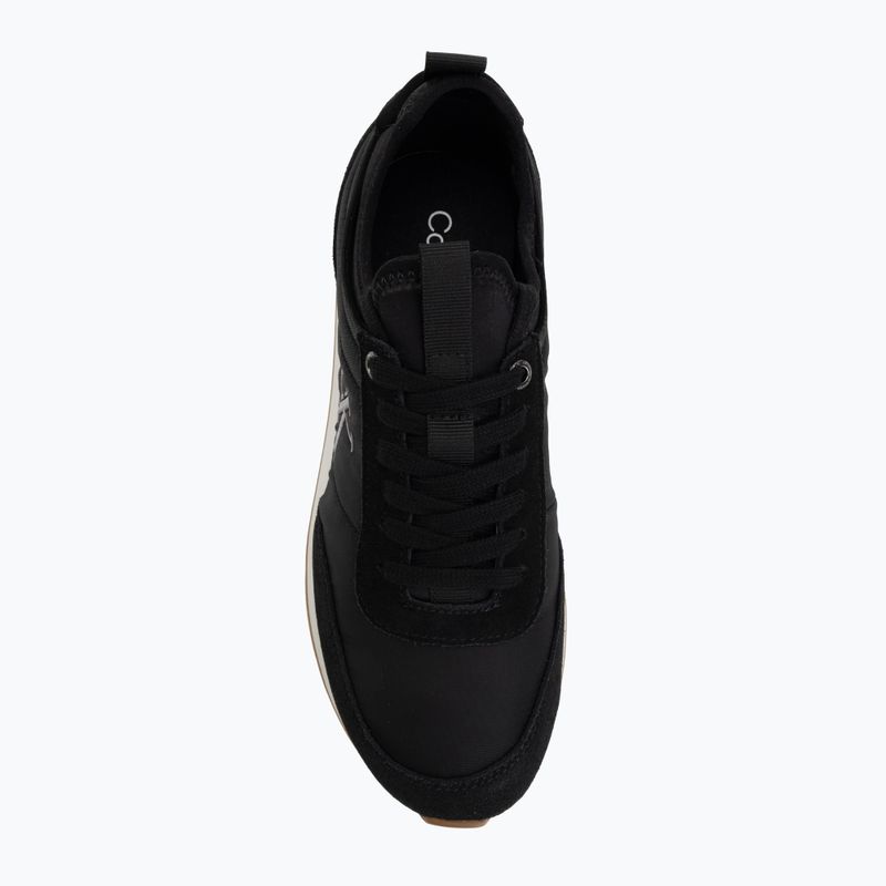 Încălțăminte pentru femei Calvin Klein YW0YW02060 Retro Runner Sock Laceup Mix Mat black/gyn metal/gum 5