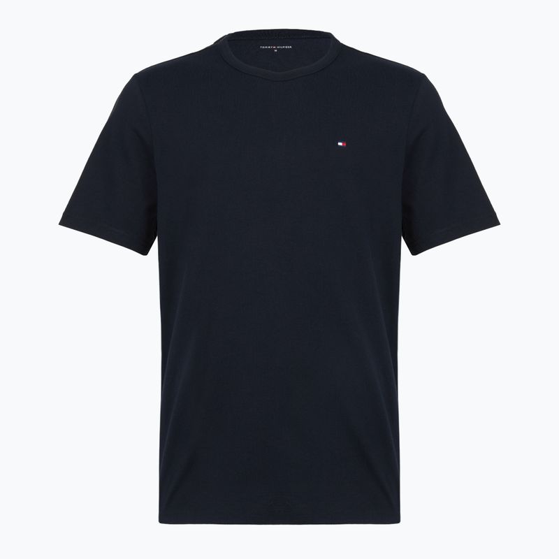 Tricou pentru bărbați Tommy Hilfiger Cotton Short 3 pack navy blue/utility sage/white 4