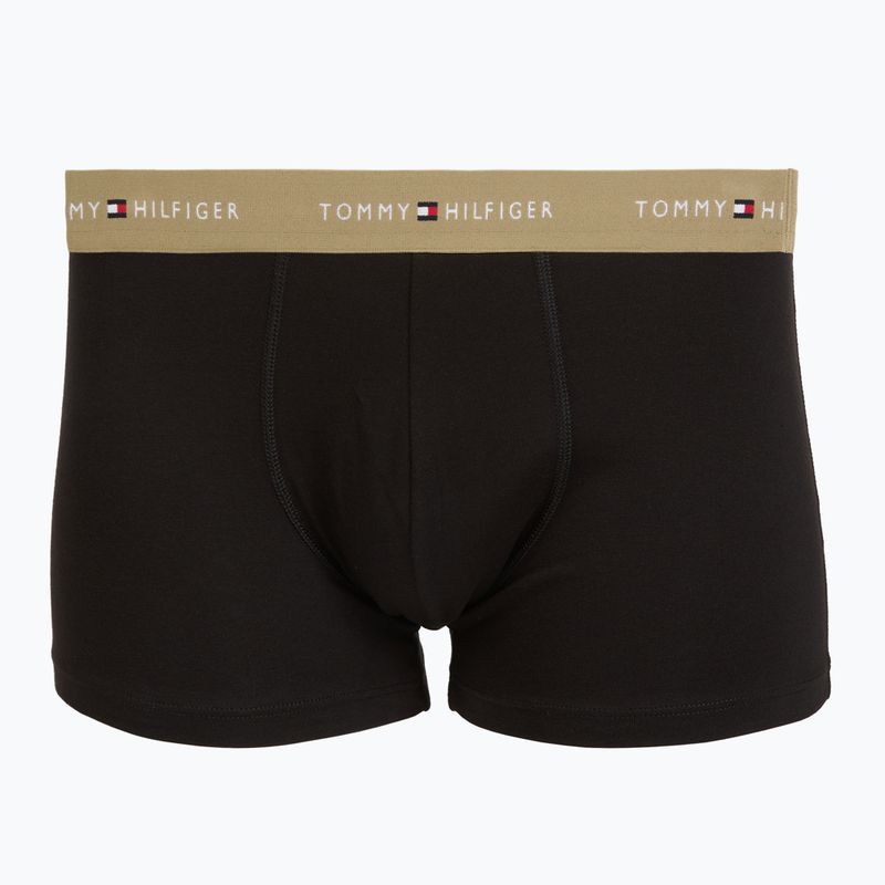 Boxeri pentru bărbați Tommy Hilfiger Trunk WB 3 pairs black/citronella/woodridge 3