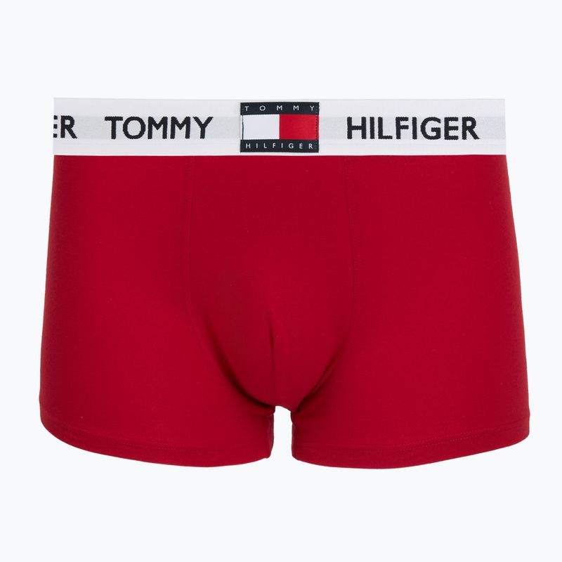 Boxeri pentru bărbați Tommy Hilfiger Trunk medium red/white/navy blue 3
