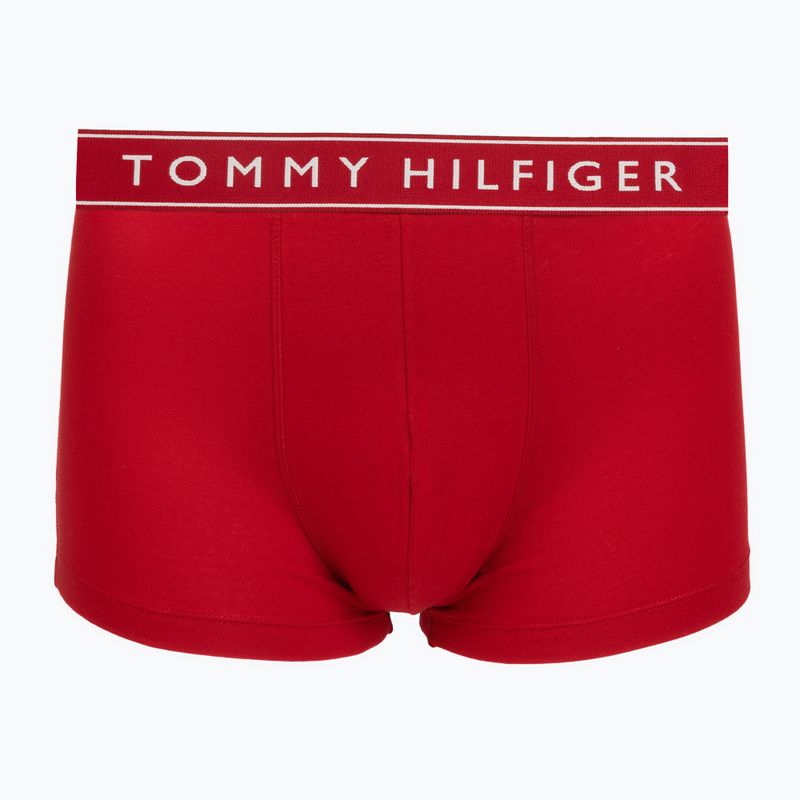 Boxeri pentru bărbați Tommy Hilfiger Trunk Dtm white/medium red/navy blue 3