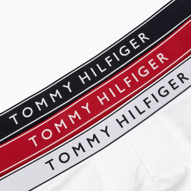 Boxeri pentru bărbați Tommy Hilfiger Trunk Dtm white/medium red/navy blue 6