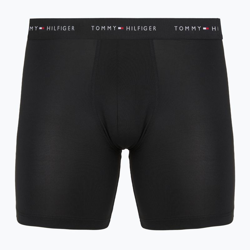 Boxeri pentru bărbați Tommy Hilfiger Micro Long 3 pack black/black/black 2