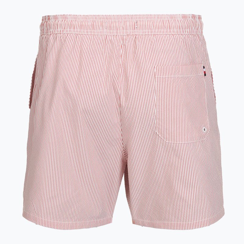 Pantaloni scurți de baie pentru bărbați Tommy Hilfiger Medium Drawstring Ithaca terra red/ecru ithaca 2