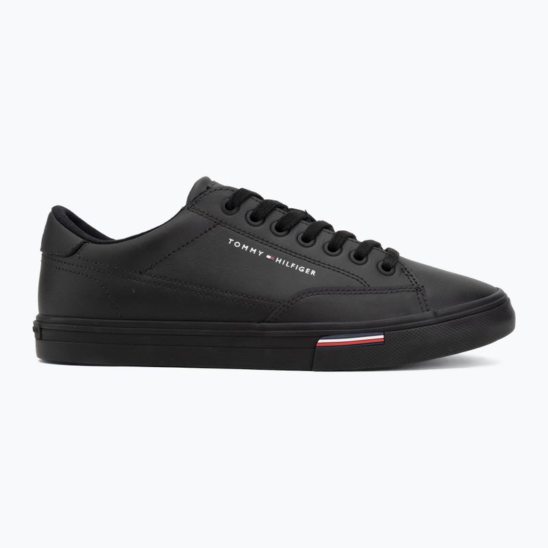 Teniși pentru bărbați Tommy Hilfiger Vulc Core RBW Long Lace Leather black 2