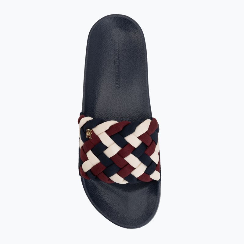 Papuci pentru femei Tommy Hilfiger Braided Pool rwb 5