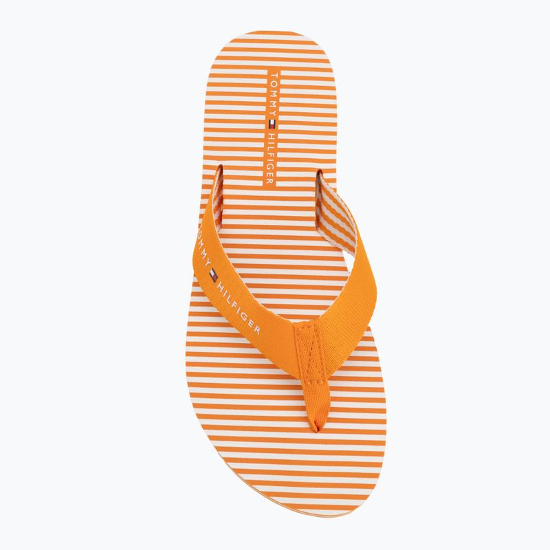 Șlapi pentru femei Tommy Hilfiger Ithaca Stripe Summer orange hype 5