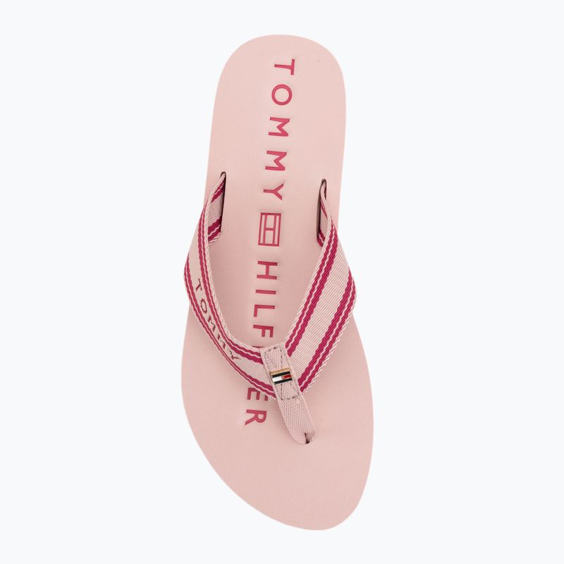 Șlapi de damă Tommy Hilfiger Webbing Summer Sandal foggy pink 5