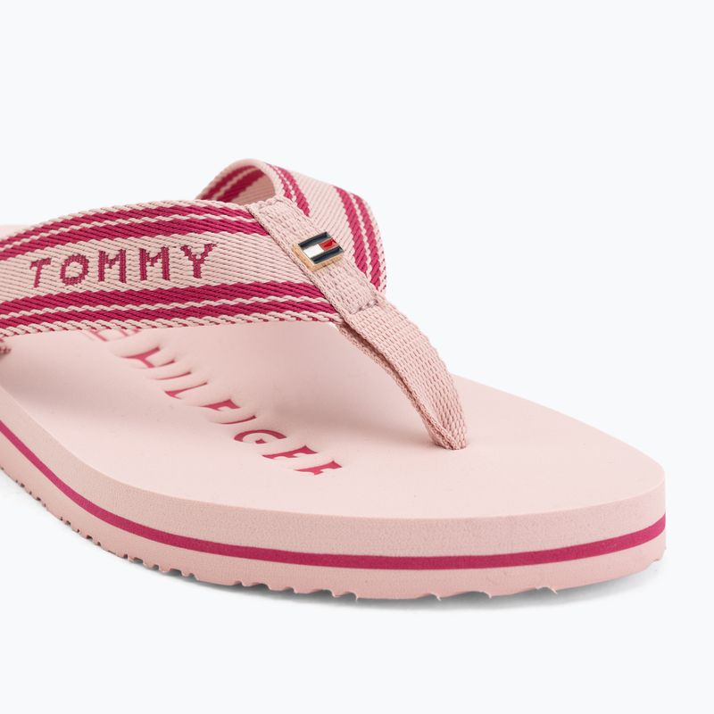 Șlapi de damă Tommy Hilfiger Webbing Summer Sandal foggy pink 7