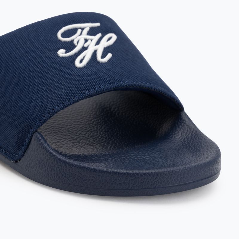 Papuci pentru femei Tommy Hilfiger Script Pool preppy navy 7
