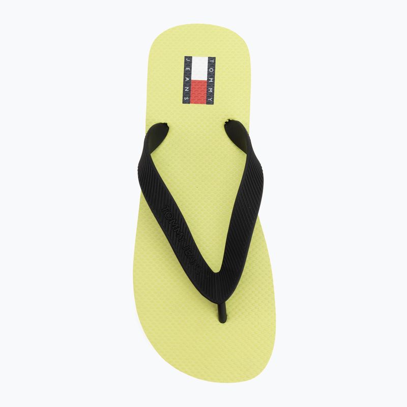 Șlapi pentru femei Tommy Jeans Logo Summer lime essence/black 5