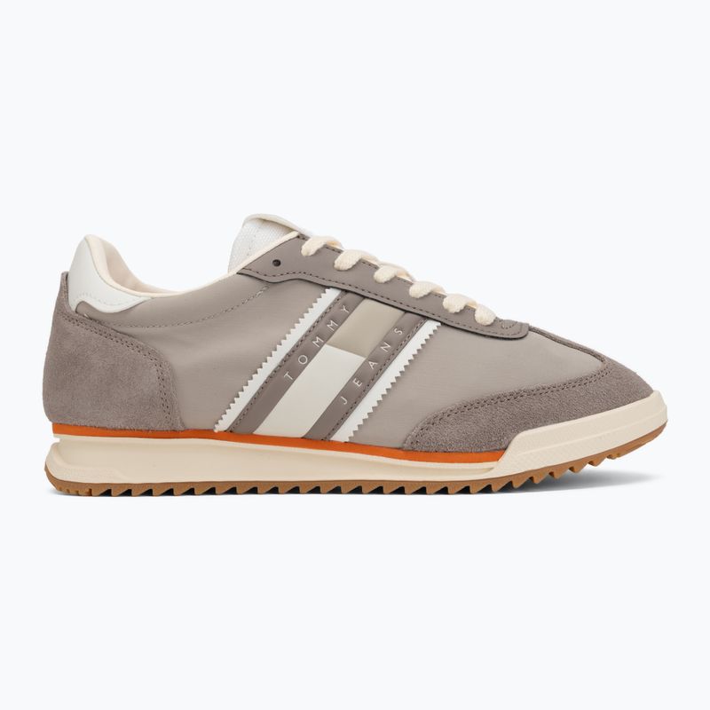 Încălțăminte pentru bărbați Tommy Jeans Retro Runner Cleated Mix porcini taupe 2