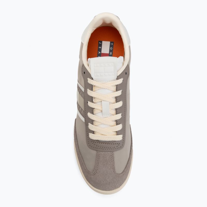 Încălțăminte pentru bărbați Tommy Jeans Retro Runner Cleated Mix porcini taupe 5