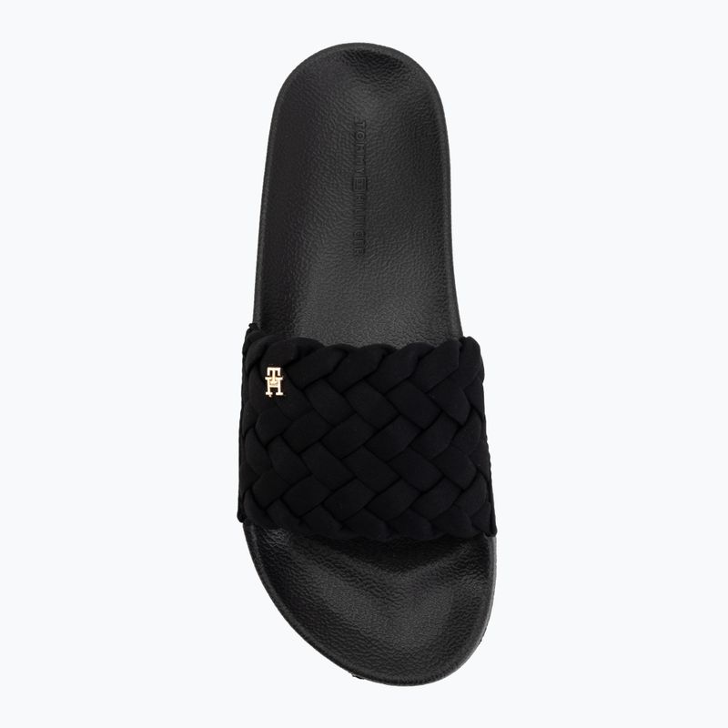 Papuci pentru femei Tommy Hilfiger Braided Pool black 5