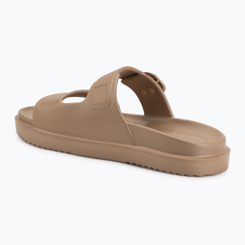 Papuci pentru femei Tommy Hilfiger Double Strap Sandal Pearl safari canvas pearlized 3