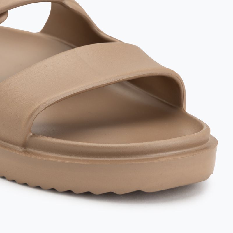 Papuci pentru femei Tommy Hilfiger Double Strap Sandal Pearl safari canvas pearlized 7