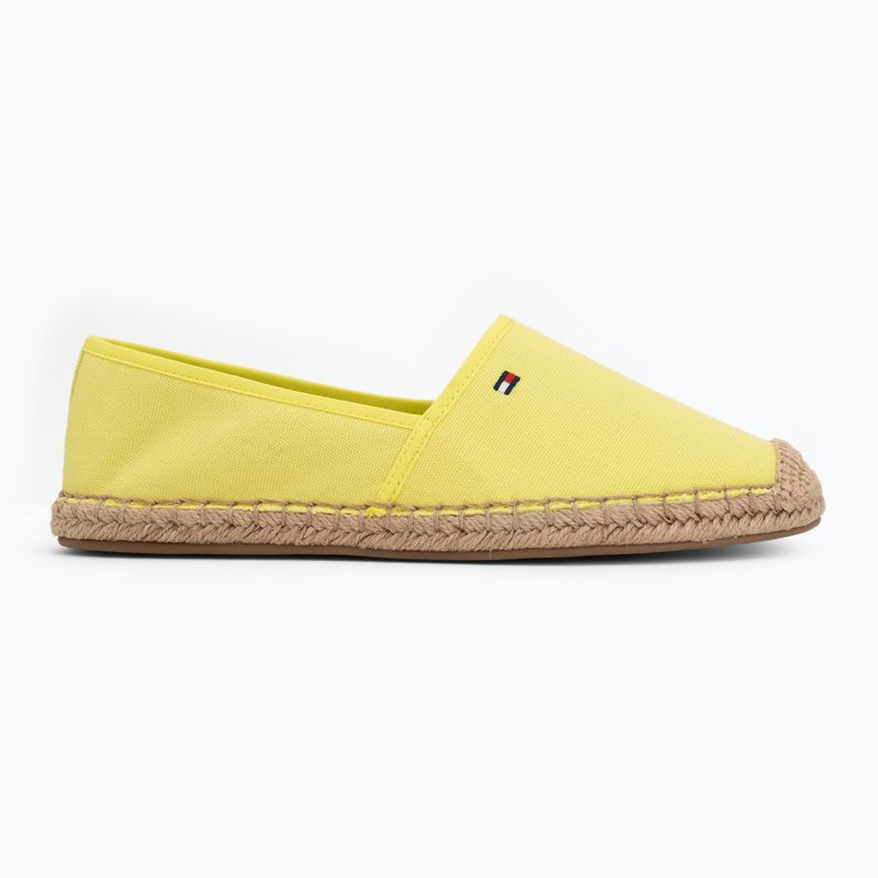 Espadrile pentru femei Tommy Hilfiger Flag Canvas lime 2