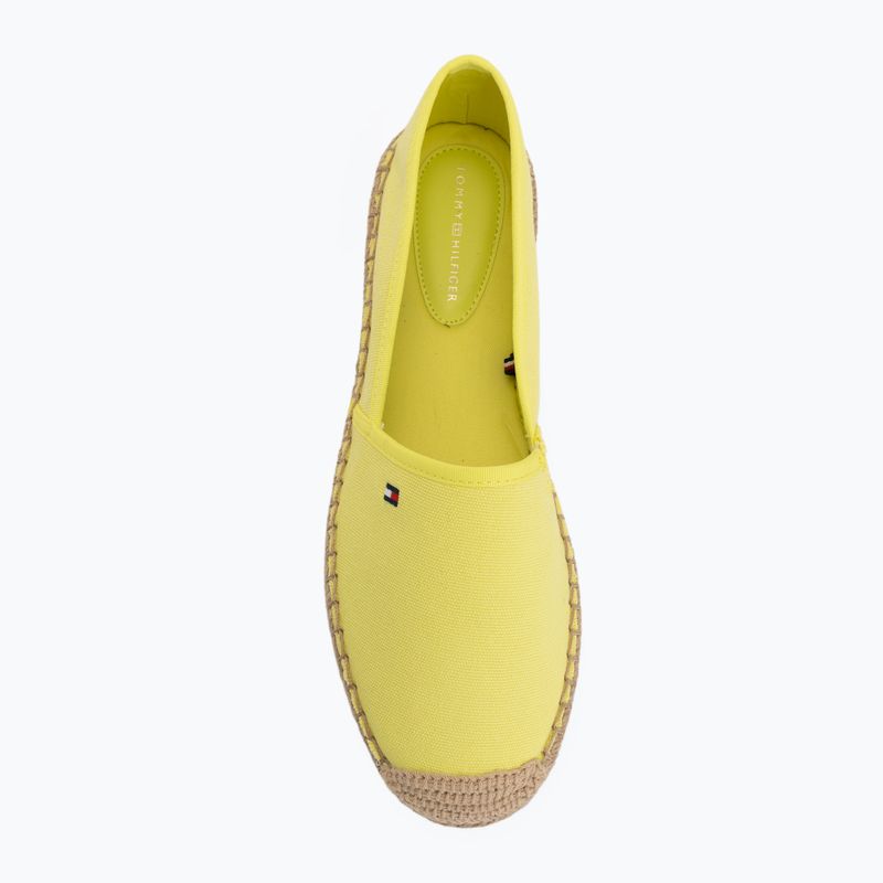 Espadrile pentru femei Tommy Hilfiger Flag Canvas lime 5