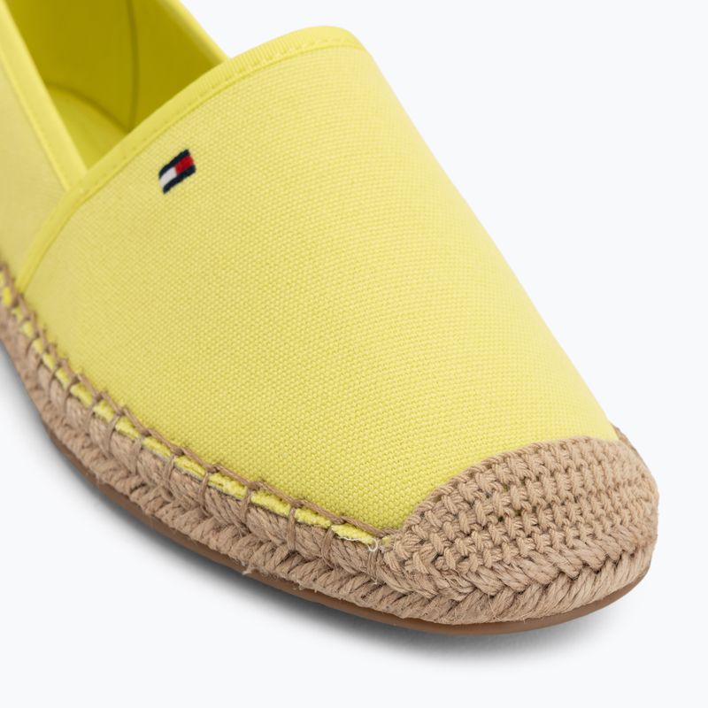 Espadrile pentru femei Tommy Hilfiger Flag Canvas lime 7
