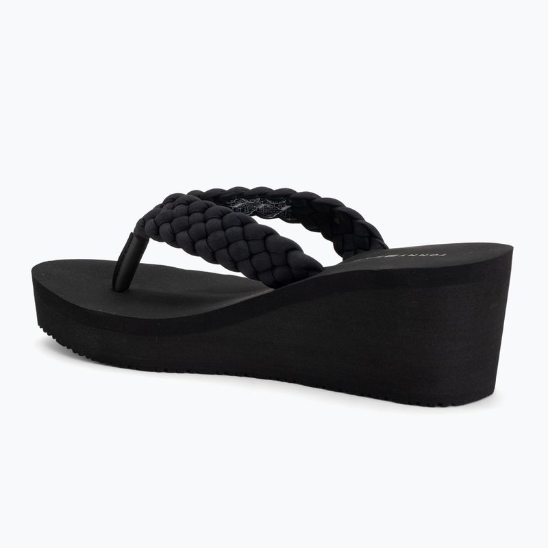 Șlapi pentru femei Tommy Hilfiger Wedge Braided Summer Sandal black 3