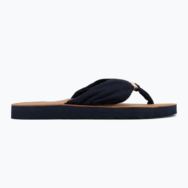 Șlapi pentru femei Tommy Hilfiger Footbed Summer Sandal Leather space blue 2