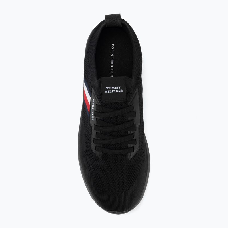 Încălțăminte pentru bărbați Tommy Hilfiger Lightweight Knitted Runner black 5