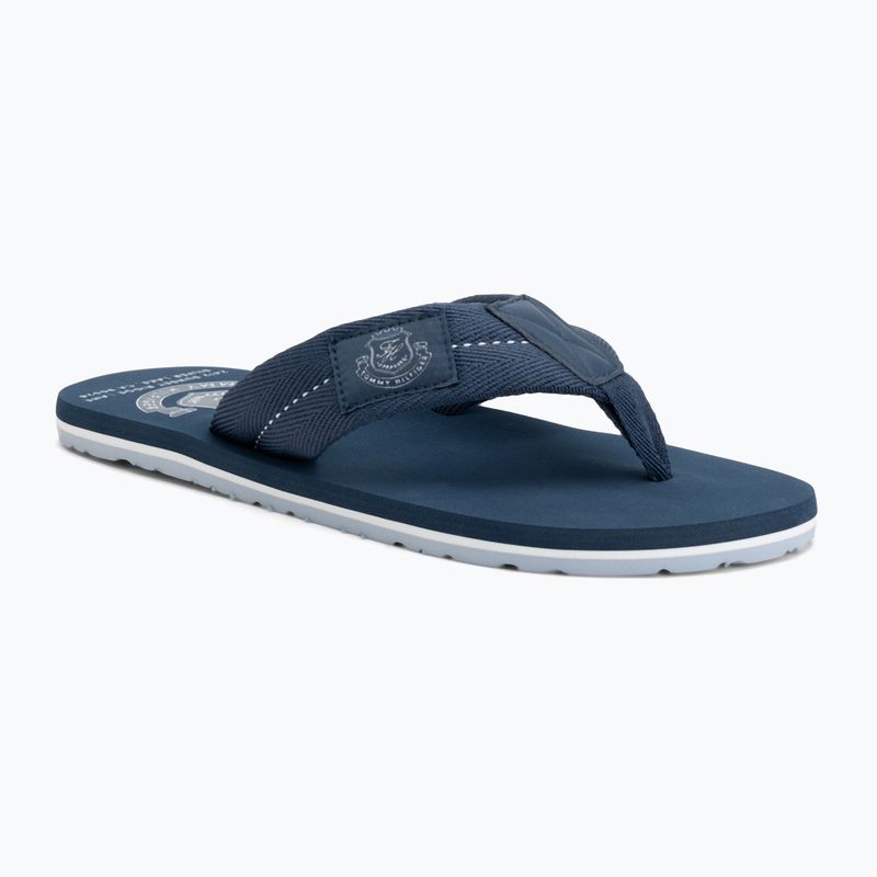 Șlapi pentru bărbați Tommy Hilfiger Patch Beach Sandal aegean sea