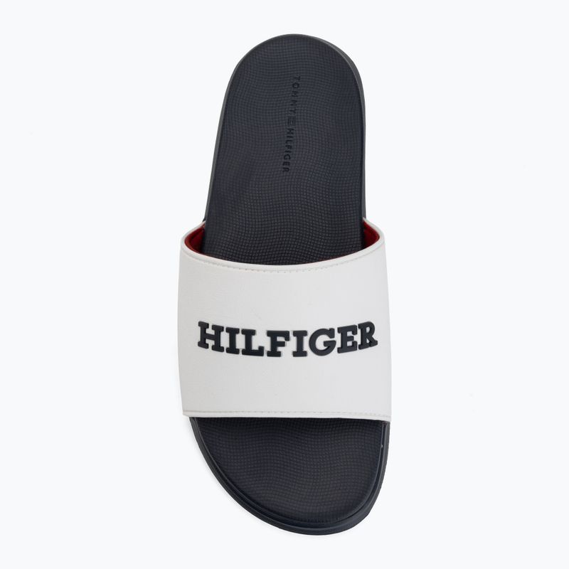 Șlapi pentru bărbați Tommy Hilfiger Dual Density white 5