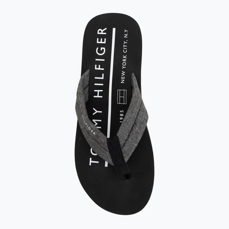 Șlapi pentru bărbați Tommy Hilfiger Chambray Beach Sandal black 5
