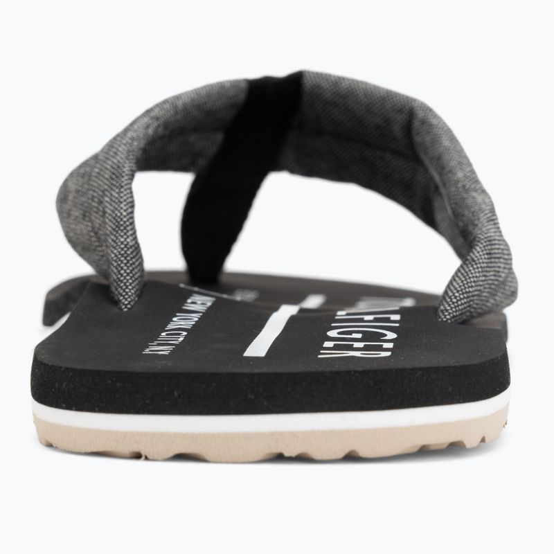 Șlapi pentru bărbați Tommy Hilfiger Chambray Beach Sandal black 6