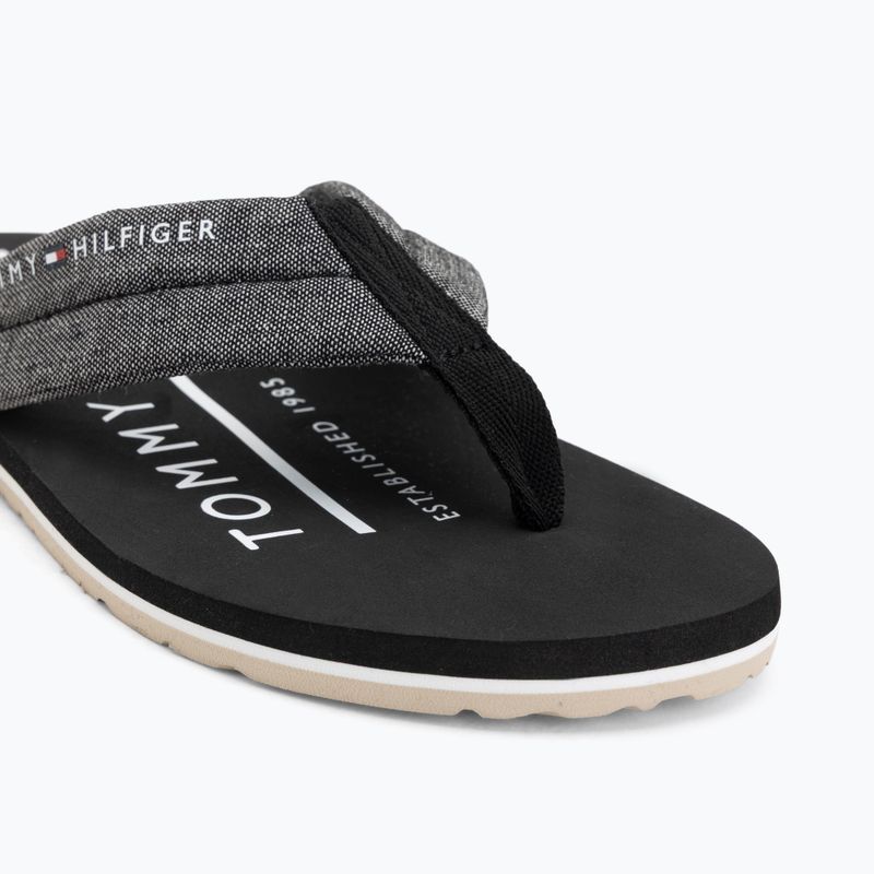 Șlapi pentru bărbați Tommy Hilfiger Chambray Beach Sandal black 7