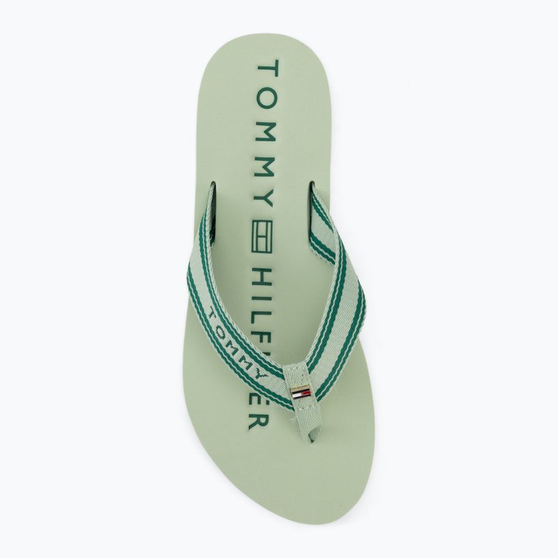 Șlapi de damă Tommy Hilfiger Webbing Summer Sandal gentle jade 5