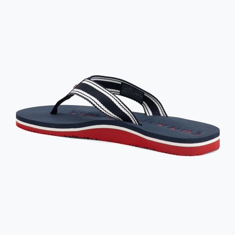 Șlapi de damă Tommy Hilfiger Webbing Summer Sandal rwb 3