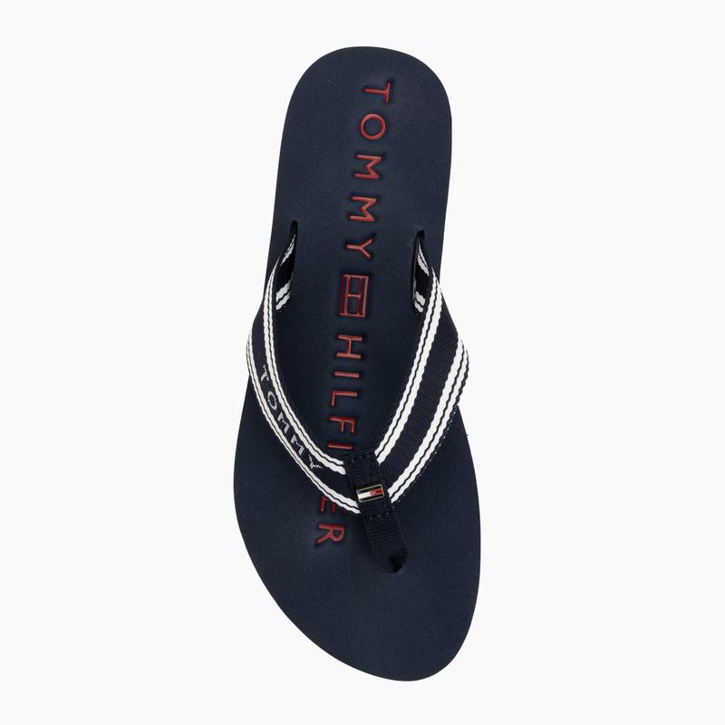 Șlapi de damă Tommy Hilfiger Webbing Summer Sandal rwb 5