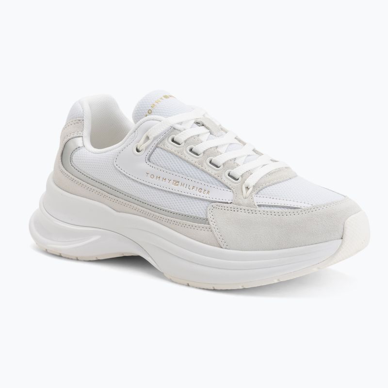 Pantofi damă Tommy Hilfiger Sporty Chic Runner albi