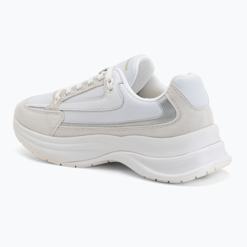 Pantofi damă Tommy Hilfiger Sporty Chic Runner albi 3