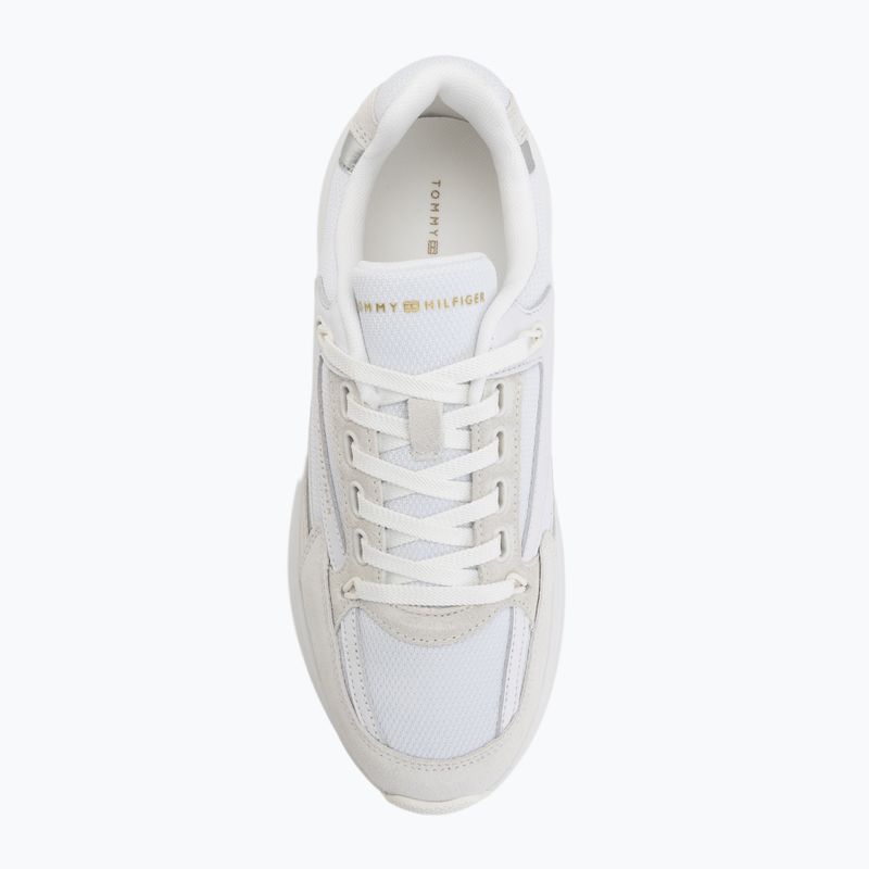 Pantofi damă Tommy Hilfiger Sporty Chic Runner albi 5