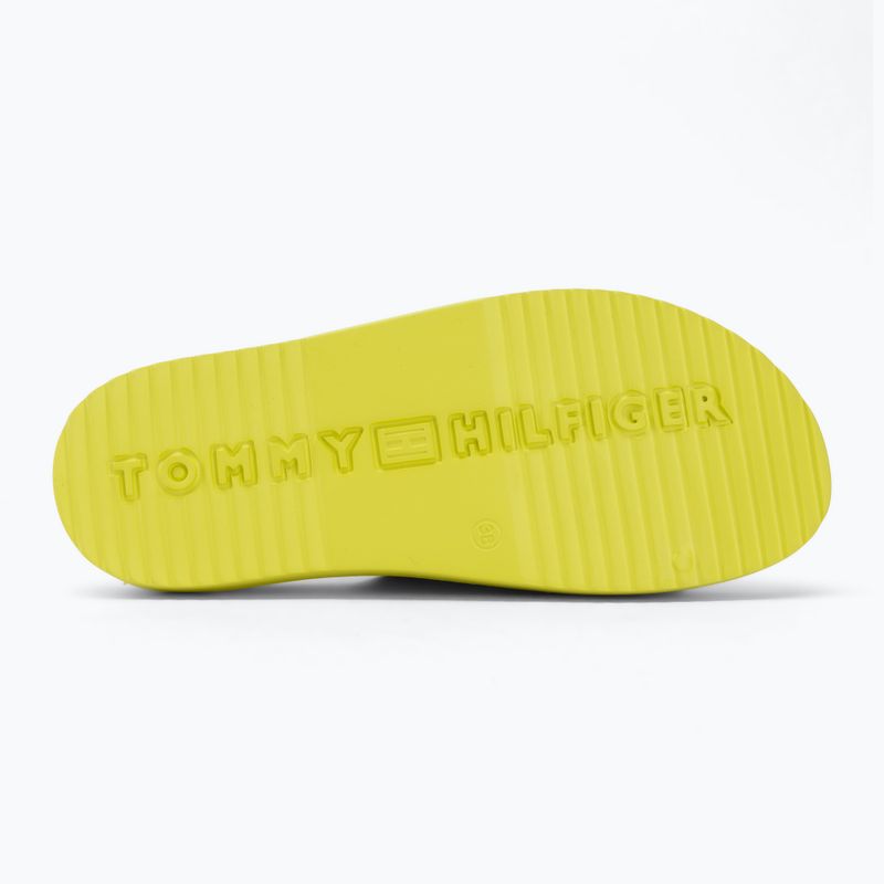 Papuci pentru femei Tommy Hilfiger Light Double Strap lime zing 4