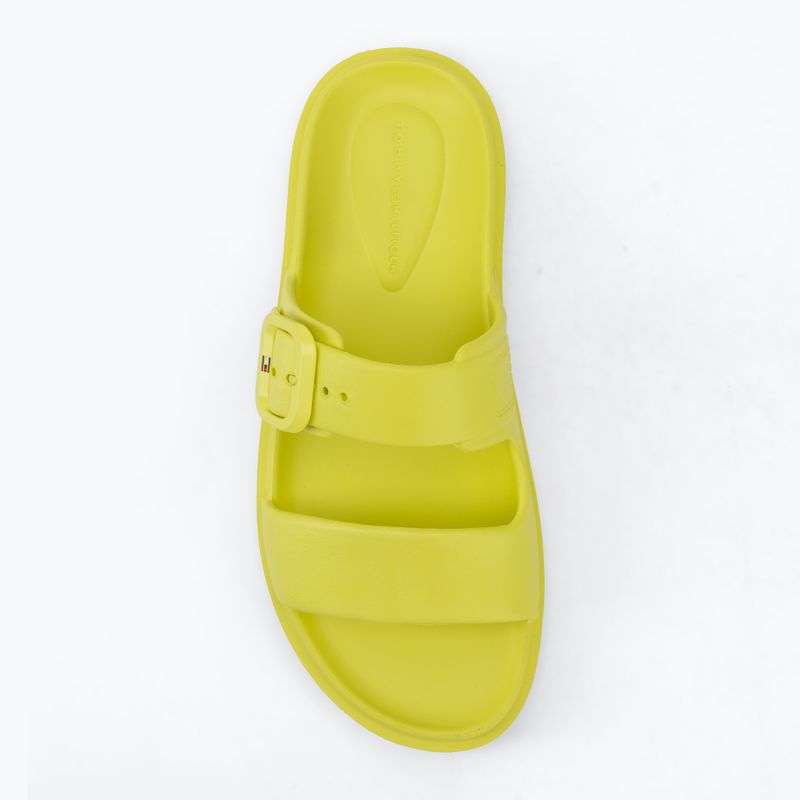 Papuci pentru femei Tommy Hilfiger Light Double Strap lime zing 5