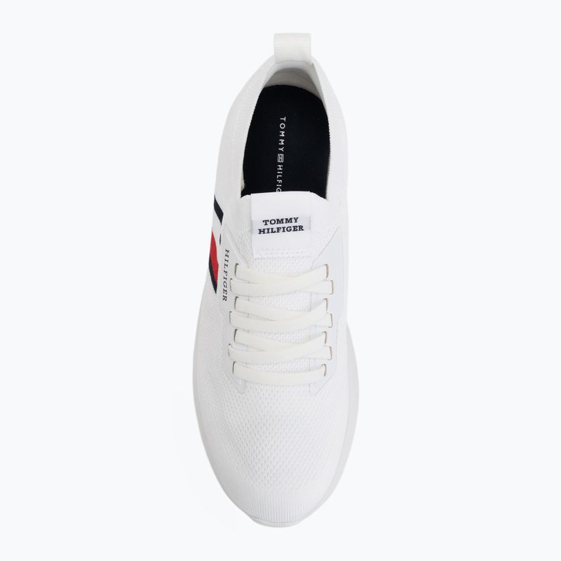 Încălțăminte pentru bărbați Tommy Hilfiger Lightweight Knitted Runner white 5