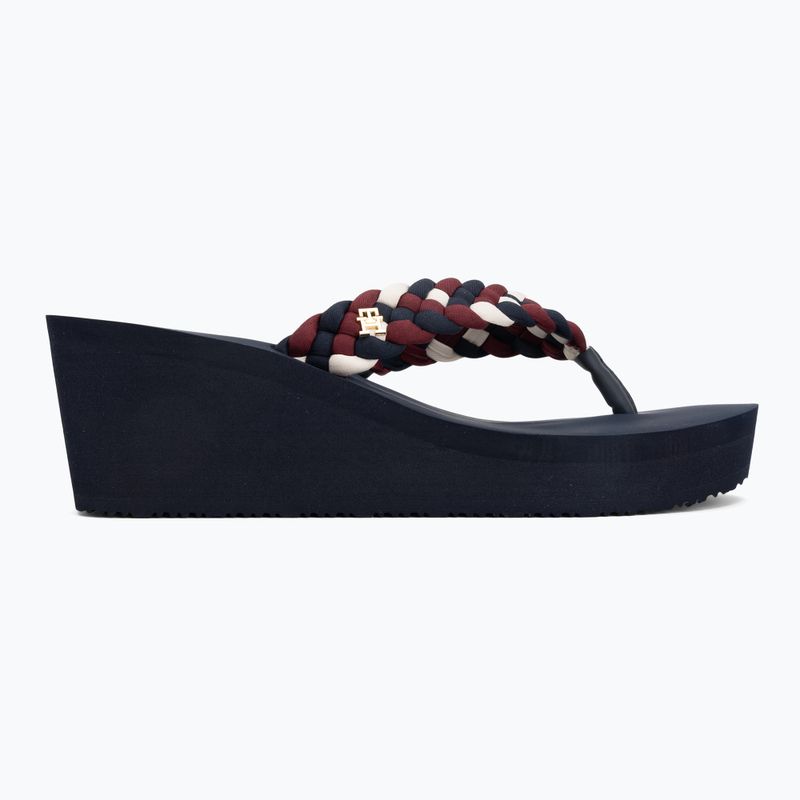 Șlapi pentru femei Tommy Hilfiger Wedge Braided Summer Sandal rwb 2