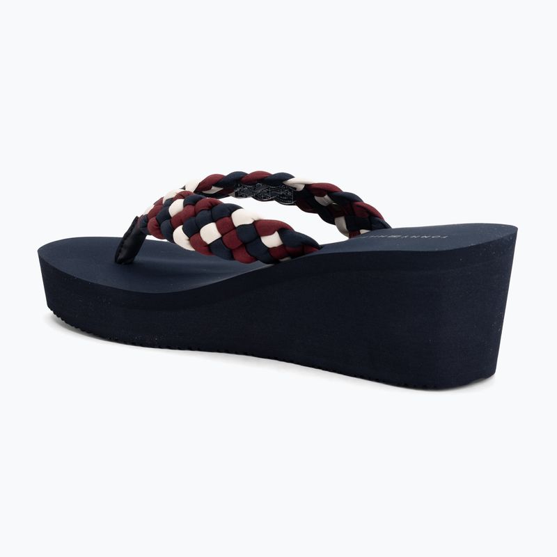 Șlapi pentru femei Tommy Hilfiger Wedge Braided Summer Sandal rwb 3
